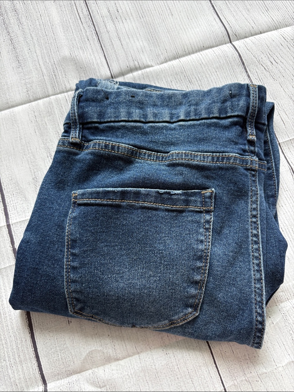 Nicole Miller SOHO High-Rise Slim Straight Jeans - Dark Blue Size 12 - Picture 13 of 13